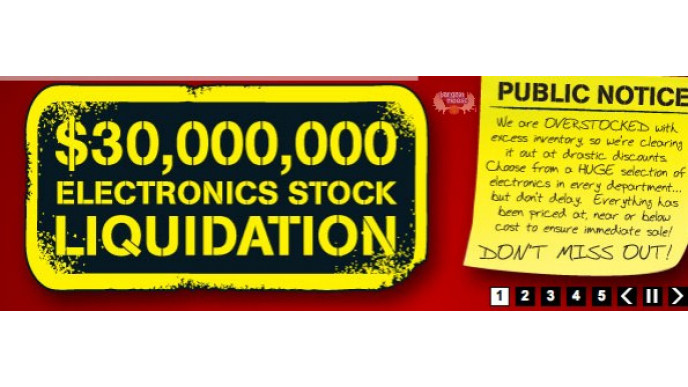 Visions Electronics: Liquidation Sale