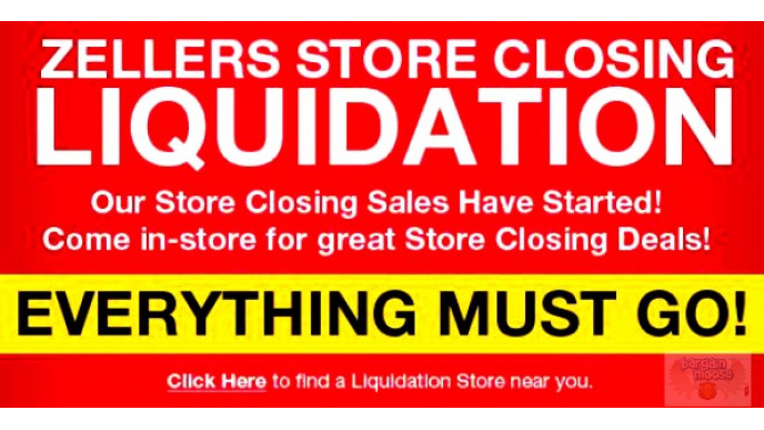Zellers Canada: Store Closing Liquidation