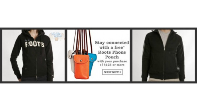 Roots Canada: Free Leather Phone Pouch With $125 Purchase