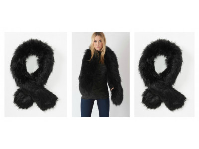 Long Faux Fur Collar Was $35 | Now $11 & Free Shipping @ Dynamite