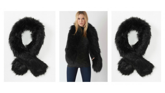 Long Faux Fur Collar Was $35 | Now $11 & Free Shipping @ Dynamite