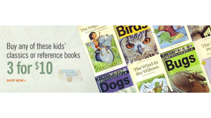 Chapters Indigo Canada:Select Kids Books 3 for $10