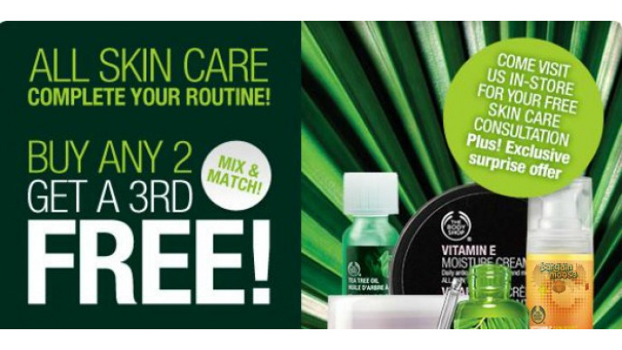 The Body Shop Canada: Skin Care Line B2G1 Free