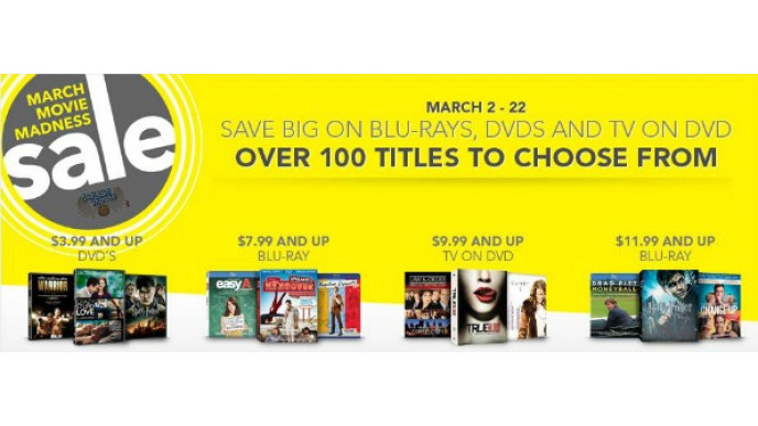 Best Buy Canada: March Movie Madness Movies starting at just $3.99