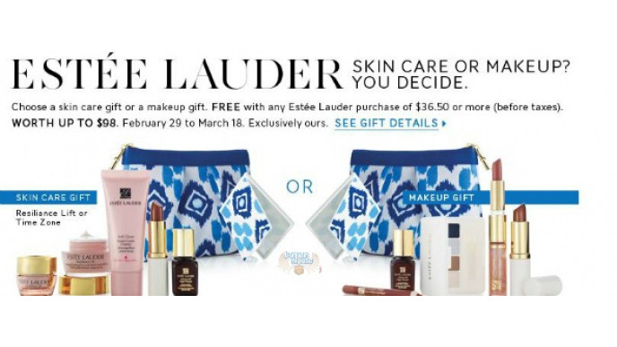 The Bay Canada: Free Gifts valued at $150 with Estee Lauder Purchase 
