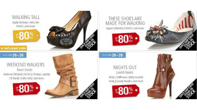 Beyond the Rack: Footwear Sale Save up to 80%