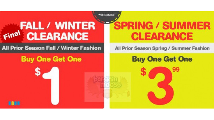 Please Mum Canada:Fall/Winter B1G1 $1 & Spring/Summer B1G1 $3.99 