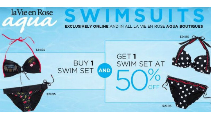 La Vie en Rose: B1G1 50% all Swim Sets