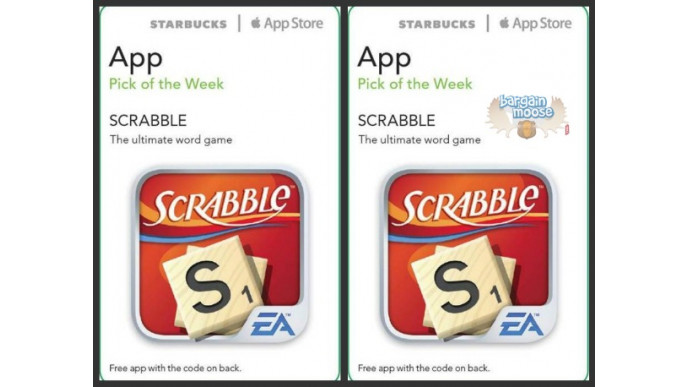 Canadian Freebies: Starbucks Canada Free Scrabble App ($1.99)