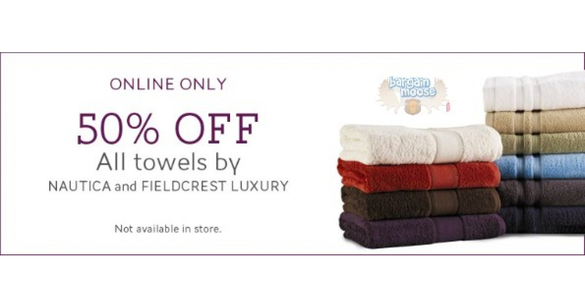 The Bay Canada 50 off Nautica and Fieldcrest Luxury Towels (Expired)