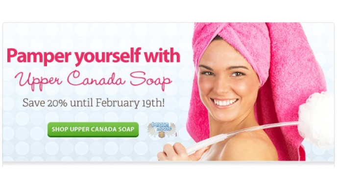 Well.ca: Upper Canada Soap Products 20% Off