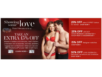 The Bay Canada: Extra 15% Off with HBC Card, + Plenty of Sales