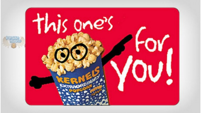 GaggleUp Canada: $2.50 For $5 Kernels Popcorn Card