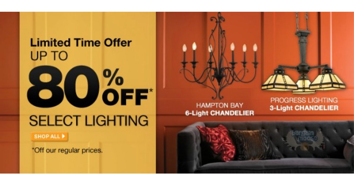 Home Depot Canada Online Only Lighting Sale Save up to 82 Off