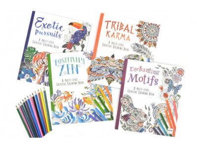Adult Colouring Book 4 Book Bundle - Only $27.93 Shipped @ Book Outlet