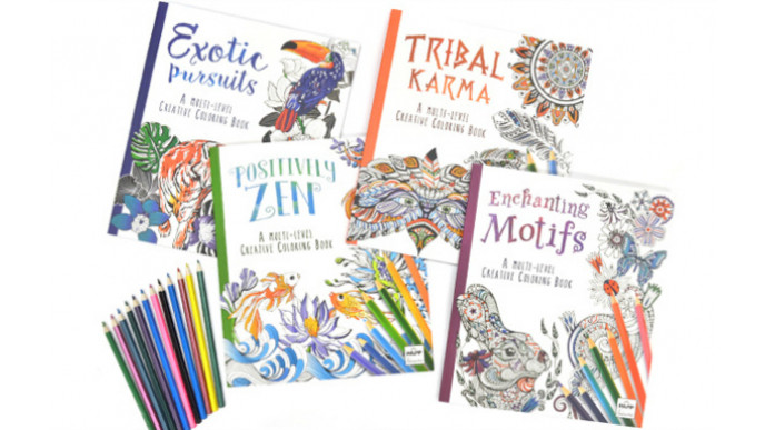 Adult Colouring Book 4 Book Bundle - Only $27.93 Shipped @ Book Outlet