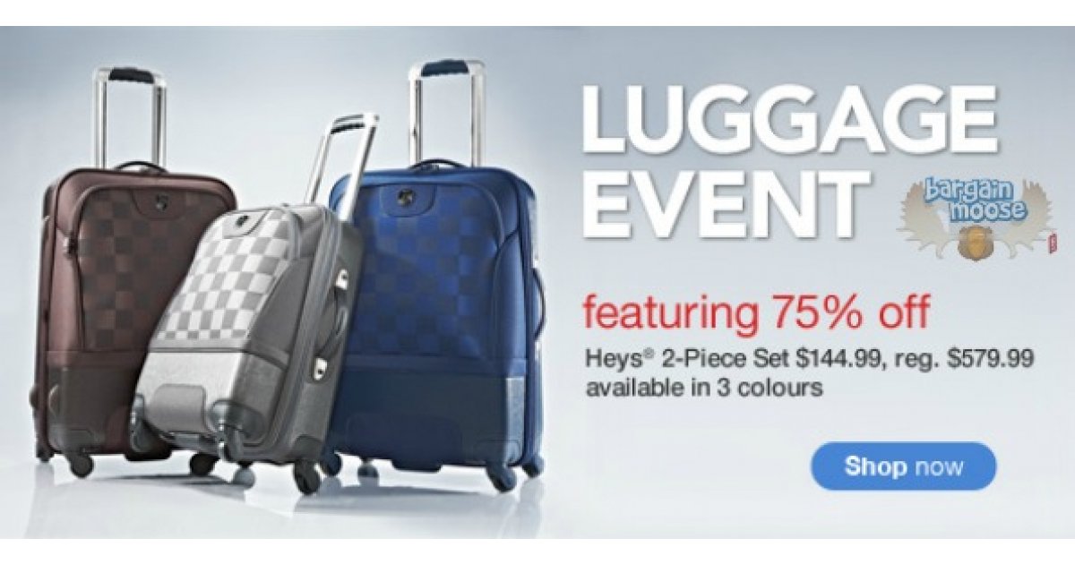 Sears Canada Heys 2 Piece Luggage Set 145 (reg. 580)