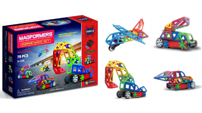 for sale online MAGFORMERS Amazon Dynamic Wheel Set 79 Pieces 