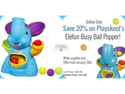 Chapters Canada: 20% Off Poppin Park Elefun Busy Ball Popper - Now $31.96
