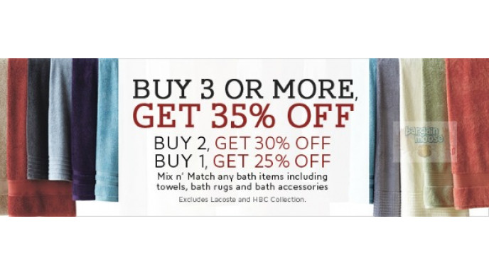 The Bay Canada: Save up to 35% on Mix & Match Bath Items plus Free Shipping