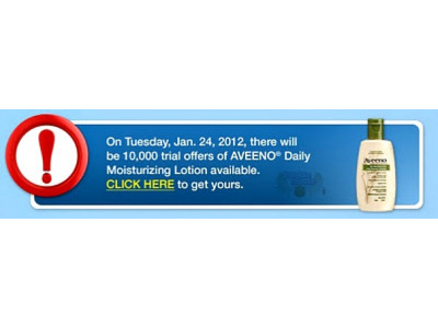 Living Well Canada: Free Sample Of Aveeno Moisturizing Lotion (Jan 24)