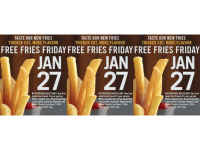 Burger King: Free Fries Friday