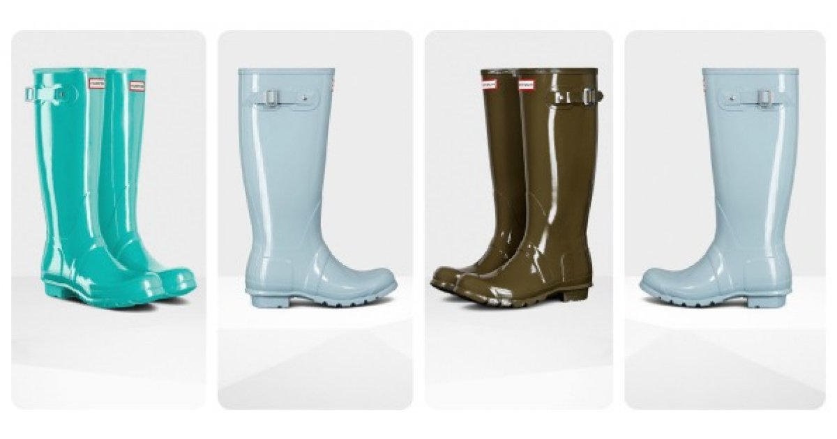 Women's Original Tall Gloss Rain Boots were 165 now 99 & Free