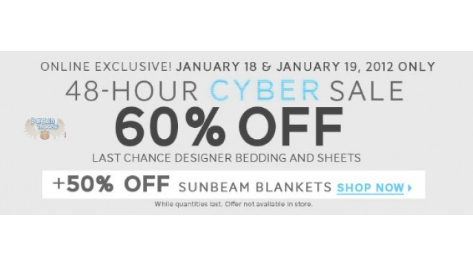 The Bay Canada: 48 Hour Designer Bedding & Sheets Cyber Sale - 60% Off