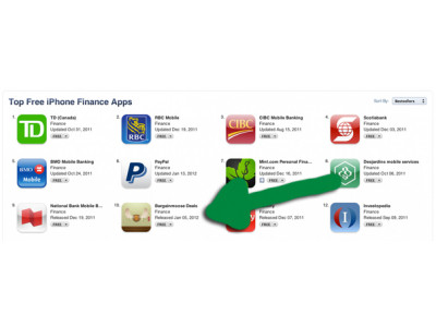 Yay! Bargainmoose Deals App got to the Top 10 in Finance @ iTunes! 