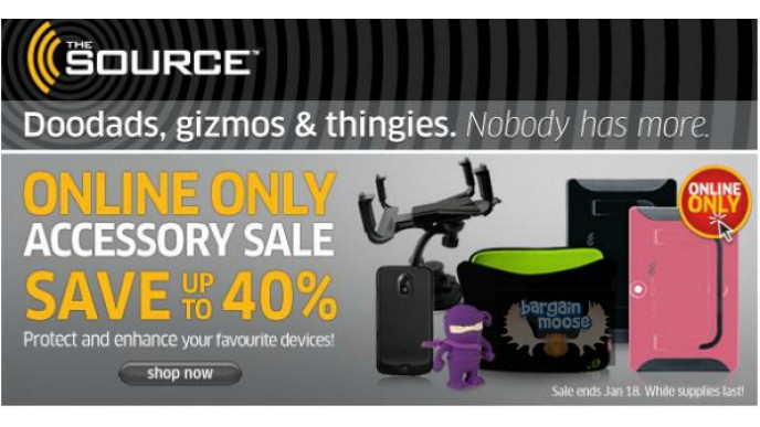 The Source Canada: Accessory Sale up to 40% Off