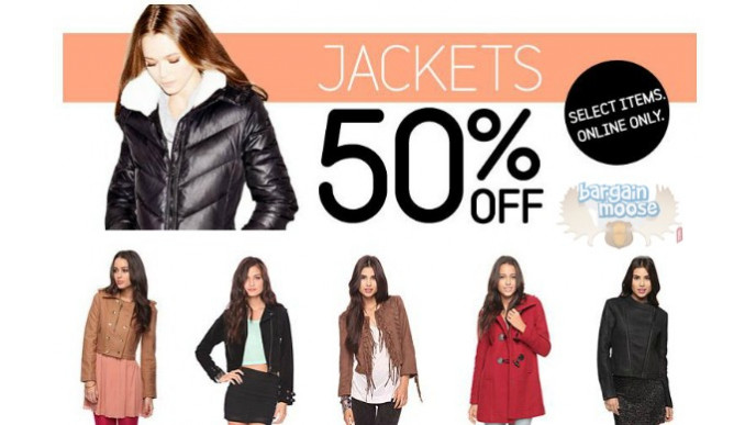Forever 21 Canada: Jacket Sale 50% Off
