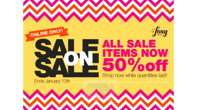 Foxy Originals Canada: All Sale Items 50% Off