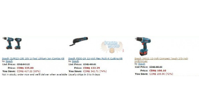Amazon Canada: Save up to 74% on Tools