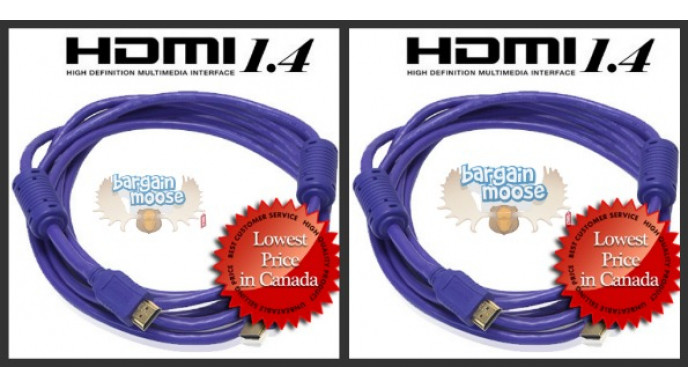 123InkCartridges.ca: 50% Off Premium Gold High Speed HDMI Cable
