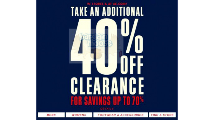 American Eagle, Aerie & 77 kids: Save extra 30% to 40% on Clearance Items