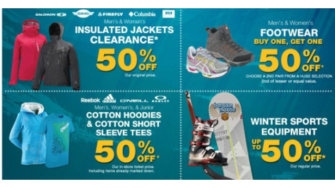 SportChek Canada: Winter Sidewalk Sale Up To 50% Off