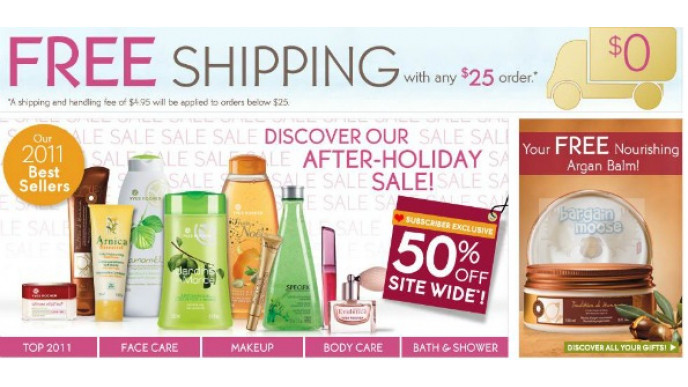 Yves Rocher Canada: Everything 50% Off Plus up to 3 Free Gifts with Purchase