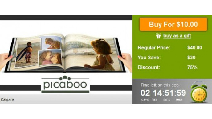 Wagjag Canada: Only $10 for a Picaboo Photo Book (Value $40)