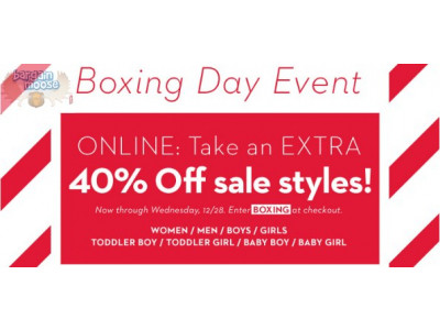 Gap Canada: Extra 40% Off Sale Boxing Week