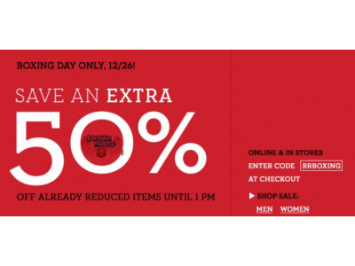 Banana Republic Boxing Day Sale: Save An Extra 50% Off Before 1pm & 30% After