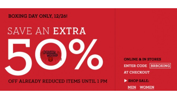 Banana Republic Boxing Day Sale: Save An Extra 50% Off Before 1pm & 30% After