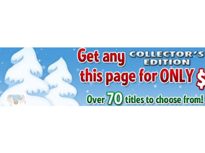 Big Fish Games: 80 Collector Editions Now $9.99 (US) Holiday Sale