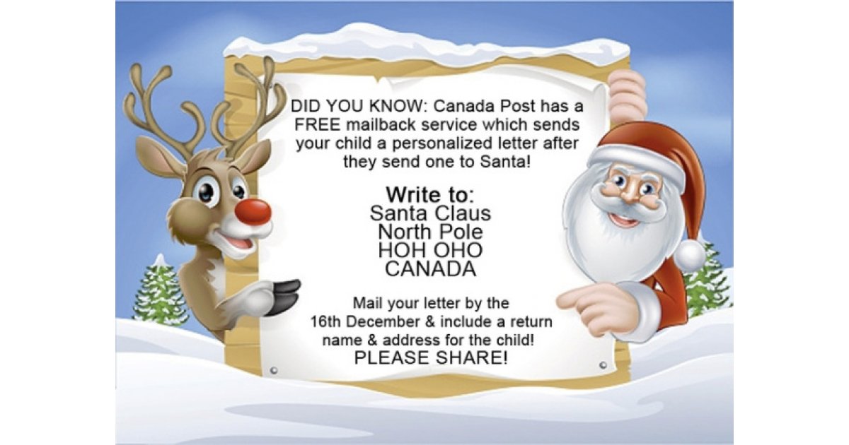 Canada sales santa address