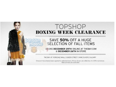 The Bay Canada: Boxing Week Sales