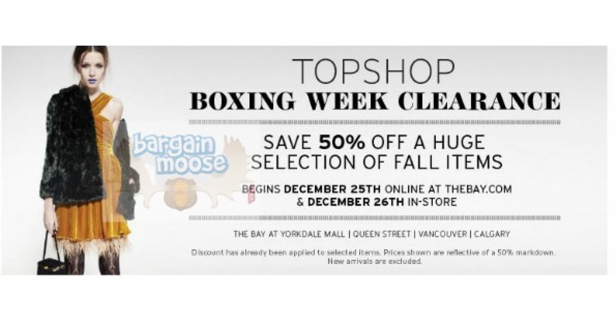 The Bay Canada Boxing Week Sales
