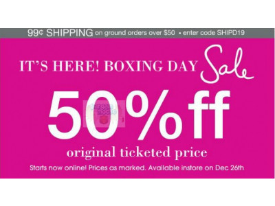 Rickis Canada: Boxing Day Sale - Everything 50% to 70% Off Online Only