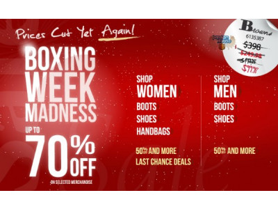 Browns: Boxing Week Madness Sale - Up to 70% Off