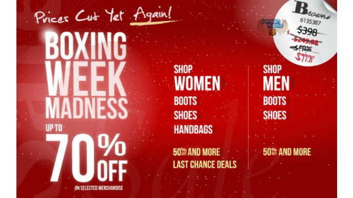 Browns: Boxing Week Madness Sale - Up to 70% Off
