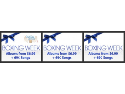 iTunes Canada: Boxing Week $0.69 Songs