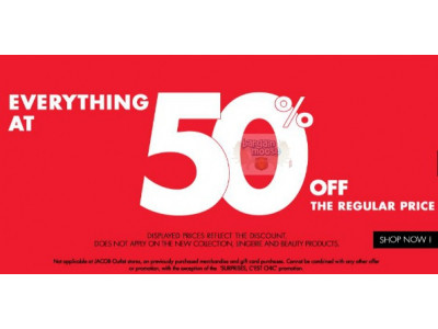 Jacob Canada: Save 50% on All Regular Priced Items